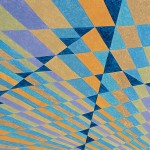 Quarteto dos Triângulos Azuis – óleo sobre tela, 1,40 x 0,90 m – 2000. Acervo do artista.