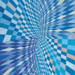 Fragmentação da Paisagem Azul – óleo sobre tela, 1,80 x 2,20 m – 2001. Coleção Particular.