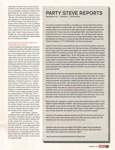 Entrevista por Brian Mier para The Lumpenpedia, edição 106, dezembro de 2006. página 3.