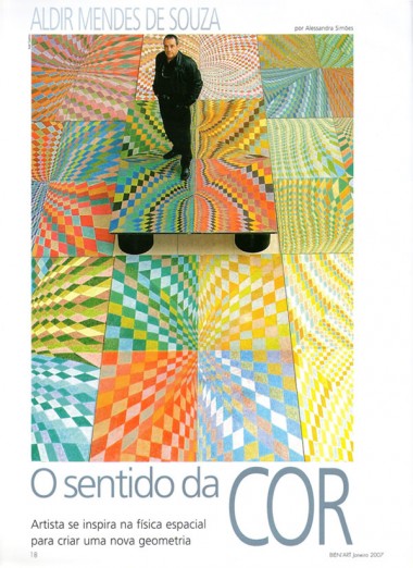 Alessandra Simões para Revista Bien'Art, janeiro de 2007. página 1.