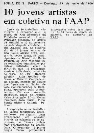 Folha de S. Paulo, 19 de junho de 1966
