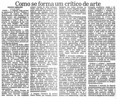 Radha Abramo para Folha de S. Paulo, 17/10/1985