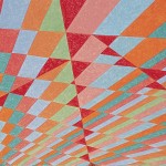 Quarteto dos Triângulos Vermelhos – óleo sobre tela, 1,40 x 0,90 m – 2000. Acervo do artista.