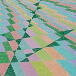 Quarteto dos Triângulos Verdes – óleo sobre tela, 1,40 x 0,90 m – 2000. Acervo do artista.