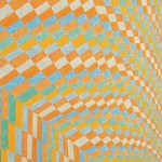 Dueto Laranja – óleo sobre tela, 1,05 x 1,60 m – 2001. Acervo do artista.
