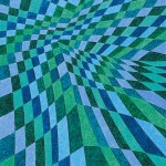 Buraco Negro Verde Esmeralda – óleo sobre tela, 1,10 x 1,40 m – 2002. Coleção Particular.