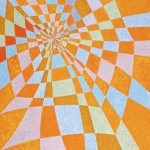 Buraco Negro Laranja – óleo sobre tela, 1,10 x 1,40 m – 2002. Coleção Particular.
