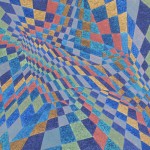 Trajetória Cromática nº 02 – óleo sobre tela, 1,30 x 1,00 m – 2004. Acervo do Artista.