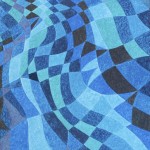 Geometria Kadiwéu nº 02 – óleo sobre tela, 1,00 x 1,30 m – 2004. Acervo do Artista.
