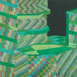 Relatividade Metropolitana nº 22 – óleo sobre tela, 1,70 x 1,10 m – 1991. Acervo do Artista