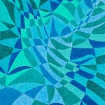 Geometria Jacaré – óleo sobre tela, 1,00 x 1,30 m – 2004. Coleção Particular