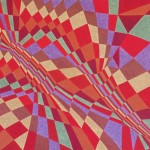 Trajetória Cromática nº3 – óleo sobre tela, 1,30 x 1,00 m – 2004. Acervo do Artista