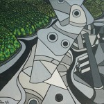 Tecnologia Agrícola nº 05 – Óleo sobre tela, 1,15 x 0,90 m – 1968. Acervo do artista.