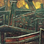 Fábricas – Técnica Mista, 1,20 x 0,80 m – 1965. Acervo do artista.
