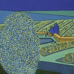 Fazenda de Café – óleo sobre tela, 1,20 x 0,80 m – 1973. Acervo do artista.