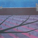 Geada-Poluição – têmpera ovo sobre tela, 1,95 x 1,30 m – 1977. Acervo do artista.