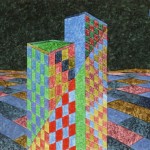 Cidade Campo – óleo sobre tela, 1,20 x 0,80 m – 1981. Acervo do artista.