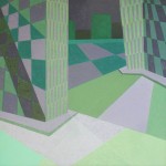 Confronto número 14 – óleo sobre tela, 1,00 x 1,00 m – 1982. Acervo do artista.