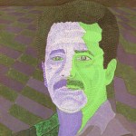 Autorretrato – óleo sobre tela, 0,80 x 1,00 m – 1983. Acervo do Museu de Arte Brasileira (MAB) - FAAP.
