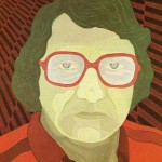 Retrato de Jacob Klintowitz – óleo sobre tela, 0,80 x 1,00 m – 1983. Acervo do Museu de Arte Brasileira (MAB) - FAAP.