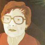 Retrato de Mira Schendel – óleo sobre tela, 0,80 x 1,00 m – 1983. Acervo do Museu de Arte Brasileira (MAB) - FAAP.