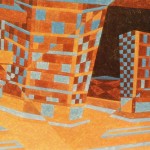 Relatividade Metropolitana nº 09 – óleo sobre tela, 0,80 x 0,50 m – 1991. Acervo do artista.