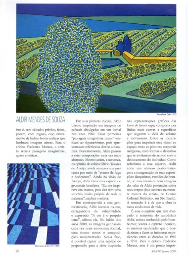 Alessandra Simões para Revista Bien'Art, janeiro de 2007. página 3.