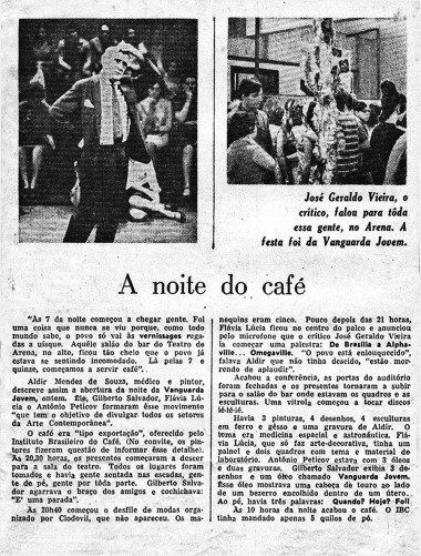 A noite do café. Não consta autor ou veículo.